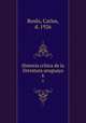 Historia crtica de la literatura uruguaya. 6, Roxlo, Carlos, d. 1926 