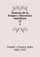 Historia de la lengua y literatura castellana. 12, Cejador y Frauca, Julio, 1864-1927 