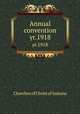 Annual convention. yr.1918, Churches of Christ of Indiana 