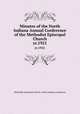 Minutes of the North Indiana Annual Conference of the Methodist Episcopal Church. yr.1921, Methodist Episcopal Church. North Indiana Conference 