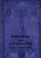 Publication. no. 1-3 1944-1945, Smithsonian Institution. Institute of Social Anthropology 