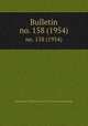 Bulletin. no. 158 (1954), Smithsonian Institution. Bureau of American Ethnology 