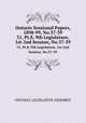 Ontario Sessional Papers, 1898-99, No.37-39. 31, Pt.8, 9th Legislature, 1st-2nd Session, No.37-39, Ontario. Legislative Assembly 