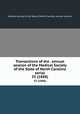 Transactions of the . annual session of the Medical Society of the State of North Carolina serial. 35 (1888), Medical Society of the State of North Carolina. Annual Session 