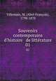 Souvenirs contemporains d`histoire & de littrature. 01, Abel-Francois Villemain 