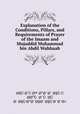 Explanation of the Conditions, Pillars, and Requirements of Prayer of the Imaam and Mujaddid Muhammad bin Abdil Wahhaab, 