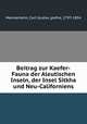 Beitrag zur Kaefer-Fauna der Aleutischen Inseln, der Insel Sitkha und Neu-Californiens, Mannerheim, Carl Gustav, grefve, 1797-1854 