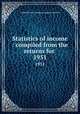 Statistics of income : compiled from the returns for .. 1951, United States. Internal revenue service 
