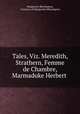 Tales, Viz. Meredith, Strathern, Femme de Chambre, Marmaduke Herbert ., Marguerite Blessington, Countess of Marguerite Blessington 