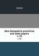 New Hampshire provincial and state papers. v. 35, none 