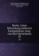 Werke. Unter Mitwirkung mehrerer Fachgelehrter, hrsg. von Karl Heinemann. 29, Goethe, Johann Wolfgang von, 1749-1832,Heinemann, Karl, 1857-1927 