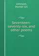 Seventeen-seventy-six, and other poems, Johnson, Homer Uri 