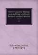 Hinterlassene Werke; aus Auftrag und zum Besten seiner Familie. 1-2, Schneller, Julius, 1777-1833 