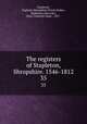 The registers of Stapleton, Shropshire. 1546-1812. 35, Stapleton, England (Shropshire) Parish,Stokes, Hudleston,Edwardes, Ellen Charlotte Hope-, 1837- 