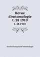 Revue d`entomologie. t. 28 1910, 