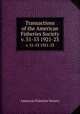 Transactions of the American Fisheries Society. v. 51-53 1921-23, American Fisheries Society 