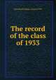The record of the class of 1933, Haverford College. Class of 1933 