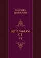 Berit ha-Levi. 01, Grajevsky, Jacob Osher 