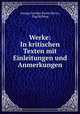 Werke: In kritischen Texten mit Einleitungen und Anmerkungen, George Gordon Byron 