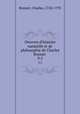 Oeuvres d`histoire naturelle et de philosophie de Charles Bonnet . V.5, Bonnet, Charles, 1720-1793 