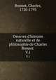 Oeuvres d`histoire naturelle et de philosophie de Charles Bonnet . V.1, Bonnet, Charles, 1720-1793 