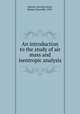 An introduction to the study of air mass and isentropic analysis, Namias, Jerome,Stone, Robert Granville, 1907- 