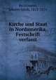 Kirche und Staat in Nordamerika. Festschrift verfasst, Johann Jakob Ru?ttimann 