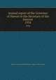 Annual report of the Governor of Hawaii to the Secretary of the Interior. 1934, Hawaii. Governor,United States. Dept. of the Interior 