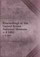 Proceedings of the United States National Museum. v. 4 1881, United States National Museum,Smithsonian Institution,United States. Dept. of the Interior 