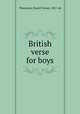 British verse for boys, Thompson, Daniel Varney, 1867- ed 