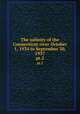 The salinity of the Connecticut river October 1, 1934 to September 30, 1937. pt.2, Connecticut Ground Water Survey,United States. Works Progress Administration for Connecticut,Connecticut State Water Commission,Geological Survey (U.S.) 