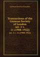 Transactions of the Linnean Society of London. ser. 2 v. 11 (1908-1922), Linnean Society of London 