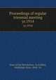 Proceedings of regular triennial meeting. yr.1914, Sons of the Revolution. 1n,Collins, Holdridge Ozro, 1844- 1n 