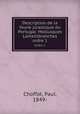 Description de la faune jurassique du Portugal: Mollusques Lamellibranches. ordre 1, Choffat, Paul, 1849- 