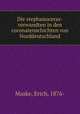 Die stephanoceras-verwandten in den coronatenschichten von Norddeutschland, Maske, Erich, 1876- 
