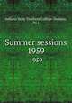 Summer sessions. 1959, Indiana State Teachers College (Indiana, Pa.) 