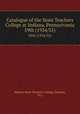 Catalogue of the State Teachers College at Indiana, Pennsylvania. 59th (1934/35), Indiana State Teachers College (Indiana, Pa.) 