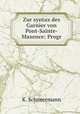Zur syntax des Garnier von Pont-Sainte-Maxence: Progr, K. Schneermann 
