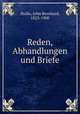 Reden, Abhandlungen und Briefe, Stallo, John Bernhard, 1823-1900 