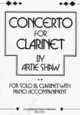 Concerto for Clarinet (B Flat Clarinet and Piano) Artie Shaw, 