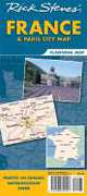 Rick Steves` France & Paris City Map Planning Map, 