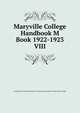 Maryville College Handbook M Book 1922-1923. VIII, Young Men's and Young Women's Christian Associations of Maryville College 