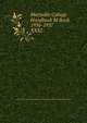 Maryville College Handbook M Book 1936-1937. XXXI, Young Men's and Young Women's Christian Associations of Maryville College 
