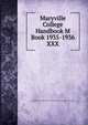 Maryville College Handbook M Book 1935-1936. XXX, Young Men's and Young Women's Christian Associations of Maryville College 