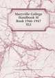 Maryville College Handbook M Book 1946-1947. XLI, Young Men's and Young Women's Christian Associations of Maryville College 