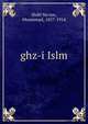 ghz-i Islm, Shibl Nu'mn, Muammad, 1857-1914 