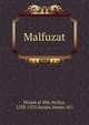 Malfuzat, Nizam al-Din Awliya, 1238-1325,Sanjar, Hasan 'Al'i 