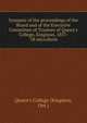 Synopsis of the proceedings of the Board and of the Executive Committee of Trustees of Queen's College, Kingston, 1857-'58 microform, Queen's College (Kingston, Ont.) 