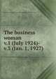 The business woman. v.1 (July 1924)-v.3 (Jan. 1, 1927), San Francisco Business and Professional Women's Club 
