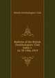 Bulletin of the British Ornithologists' Club, British Ornithologists' Club 